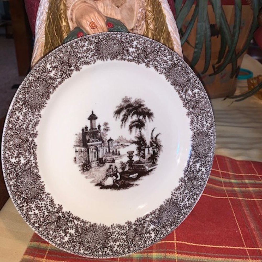 Two's Company plate